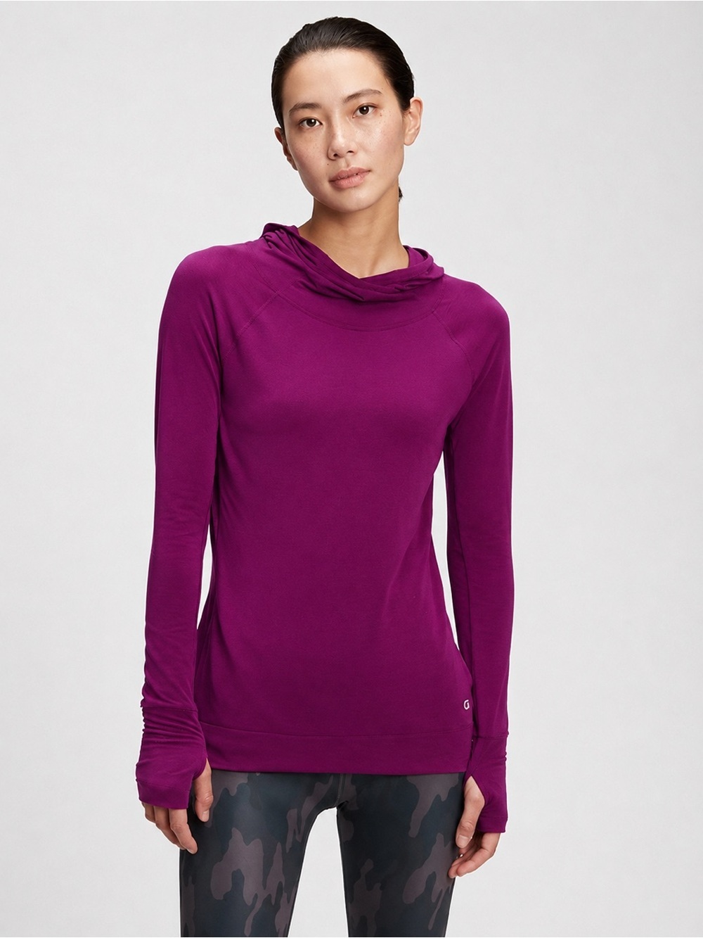 GAP Fit Women’s Purple Breathable Hoodie Size XL Lightweight Hoodie Athletic
